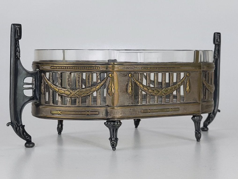 花盆架 - 玻璃, 金属 - 新古典花槽 #3.2