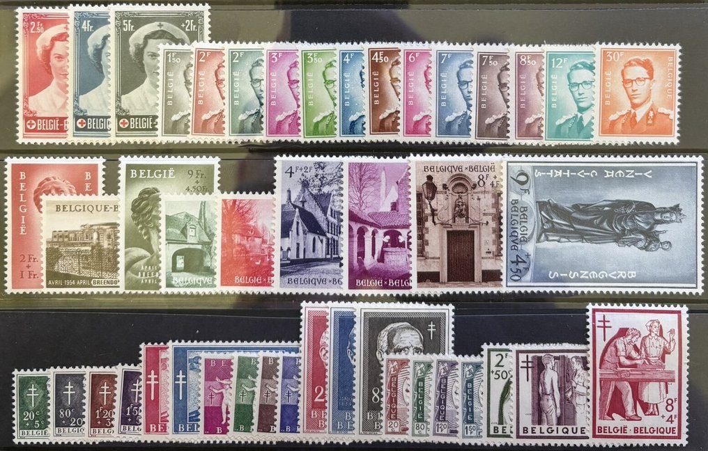 Belgium 1950/1956 - Selection of better issues from the 1950s. #2.1