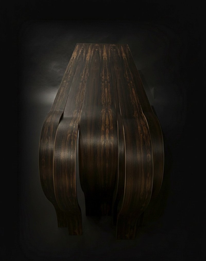 WAGENSCHLAG - Anita Belfor | Mario Buchwald - Secrétaire - Ziricote - 保险库桌 #3.2