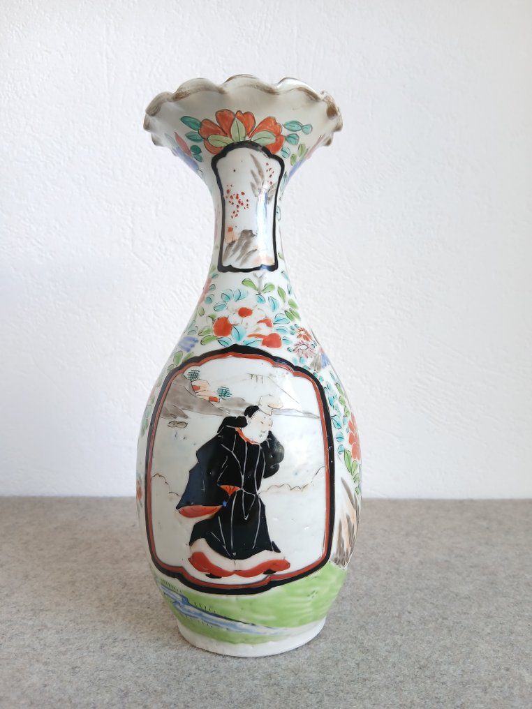 Βάζο - Πορσελάνη - Ιαπωνία - Meiji period (1868-1912) - σε κουτί αποθήκευσης, Kutani (χωρίς τιμή ασφαλείας) #4.3