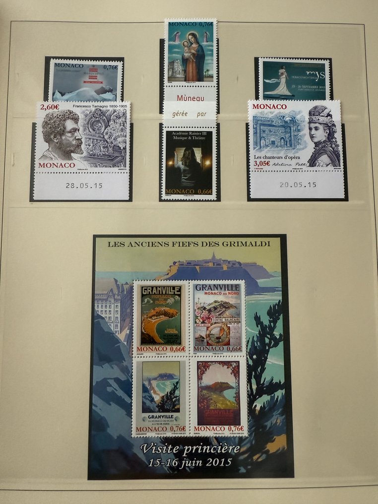 摩纳哥  - 摩纳哥 - 完整年份“2015”九 ** - TB #1.0