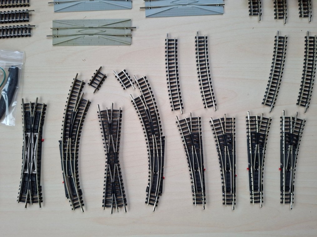 Minitrix N - 4900 serie - Modellbahngleise (80) - Sortiment Rails & Wissels #4.3