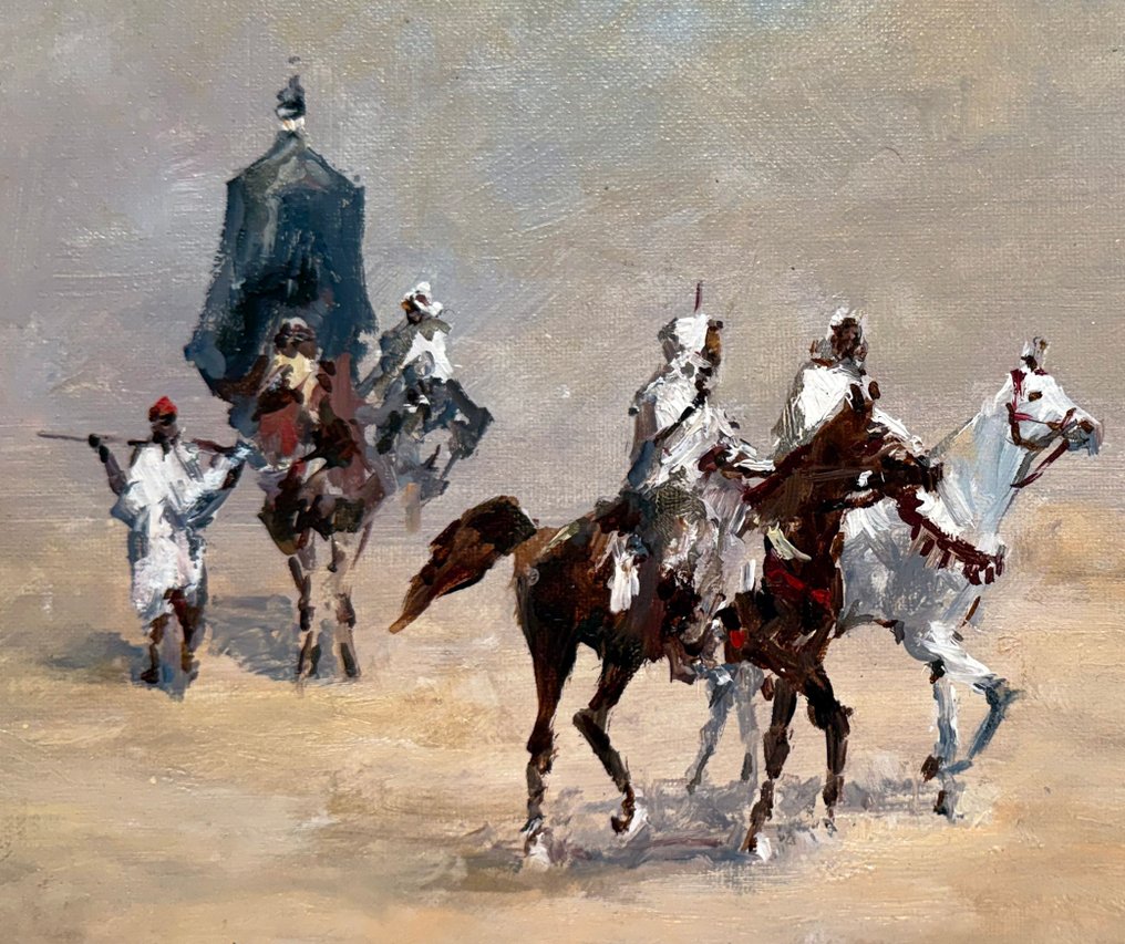 Mikhail Kraiev (1957) - Caravane dans le Désert - Soleil du Sahara - Orientaliste #2.1