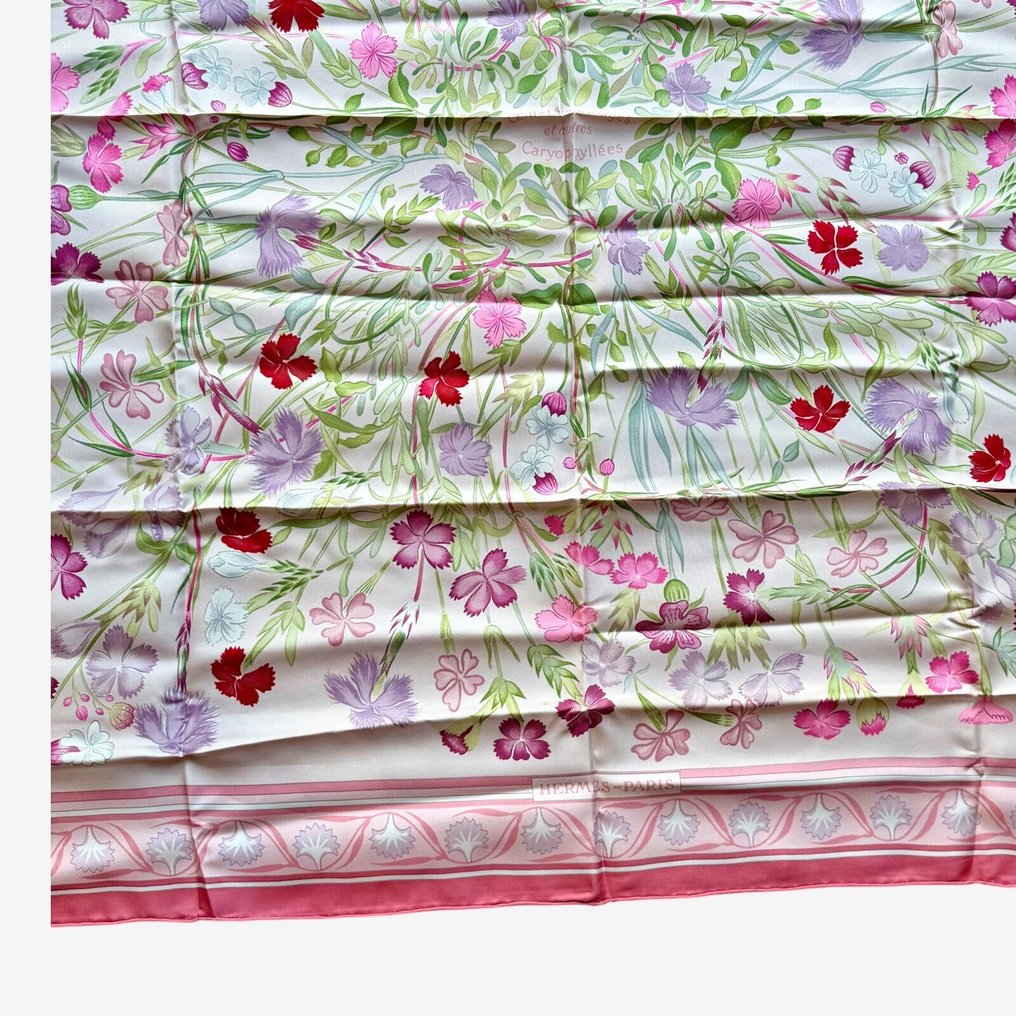 Hermès - Oeillets Sauvage et autre Caryophyllées - Κασκόλ #3.2