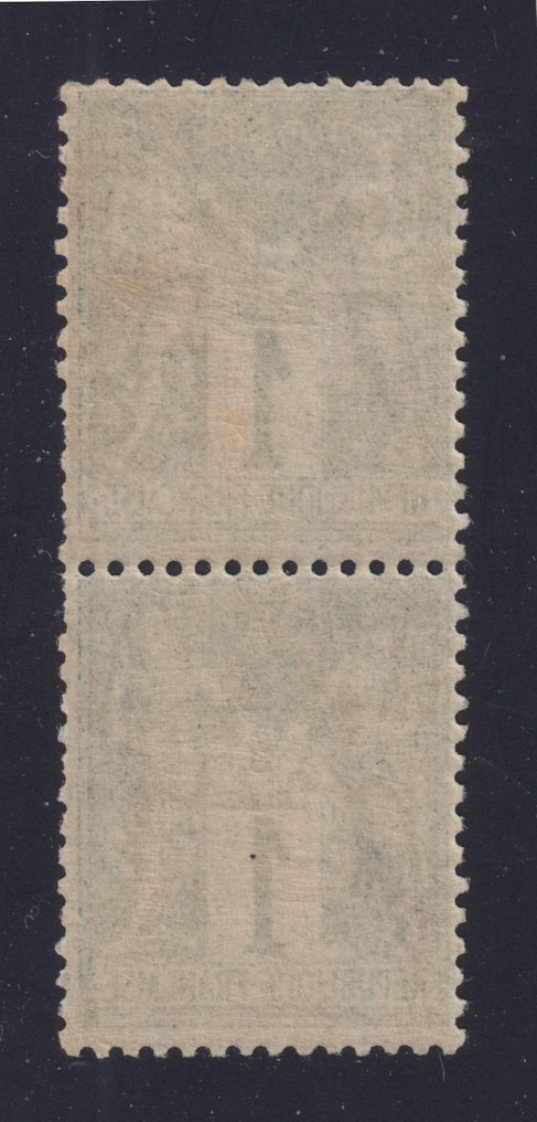 Francia 1876 - Sabios 'tipo I' n° 61 Nuevo* con goma, en par vertical, Muy hermoso - Yvert #1.0