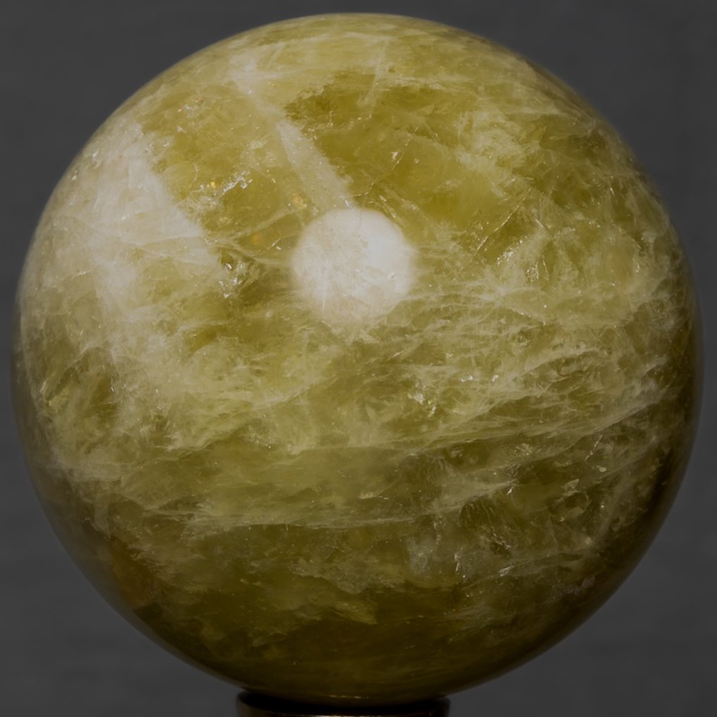 黄水晶晶体品质球 水晶 - 高度: 10.15 cm - 闊度: 10.15 cm- 1420 g #1.0