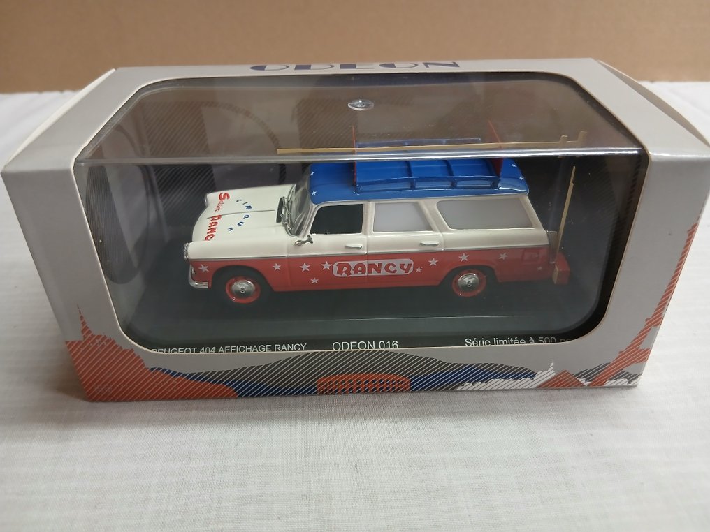 ODEON 1:43 - Modellbil - Peugeot 404 Affichage Rancy #1.0