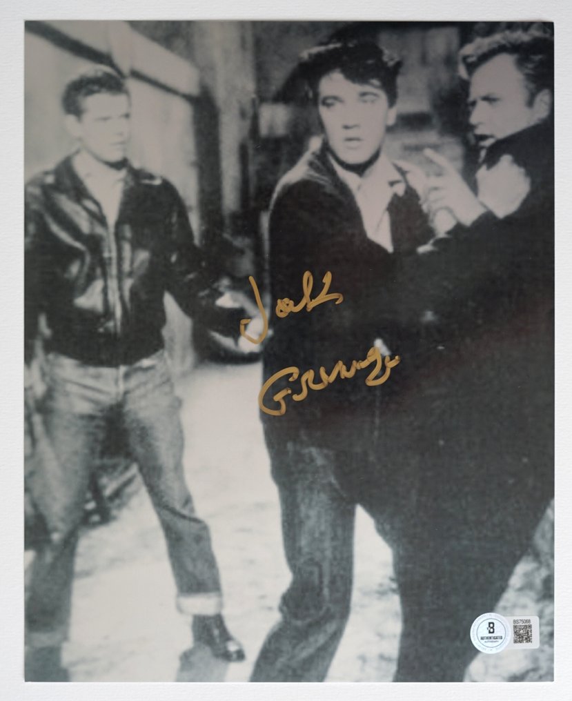 Elvis Presley King Creole - Jack Grinnage (Dummy) - Autograph, Photo With Beckett COA #1.0