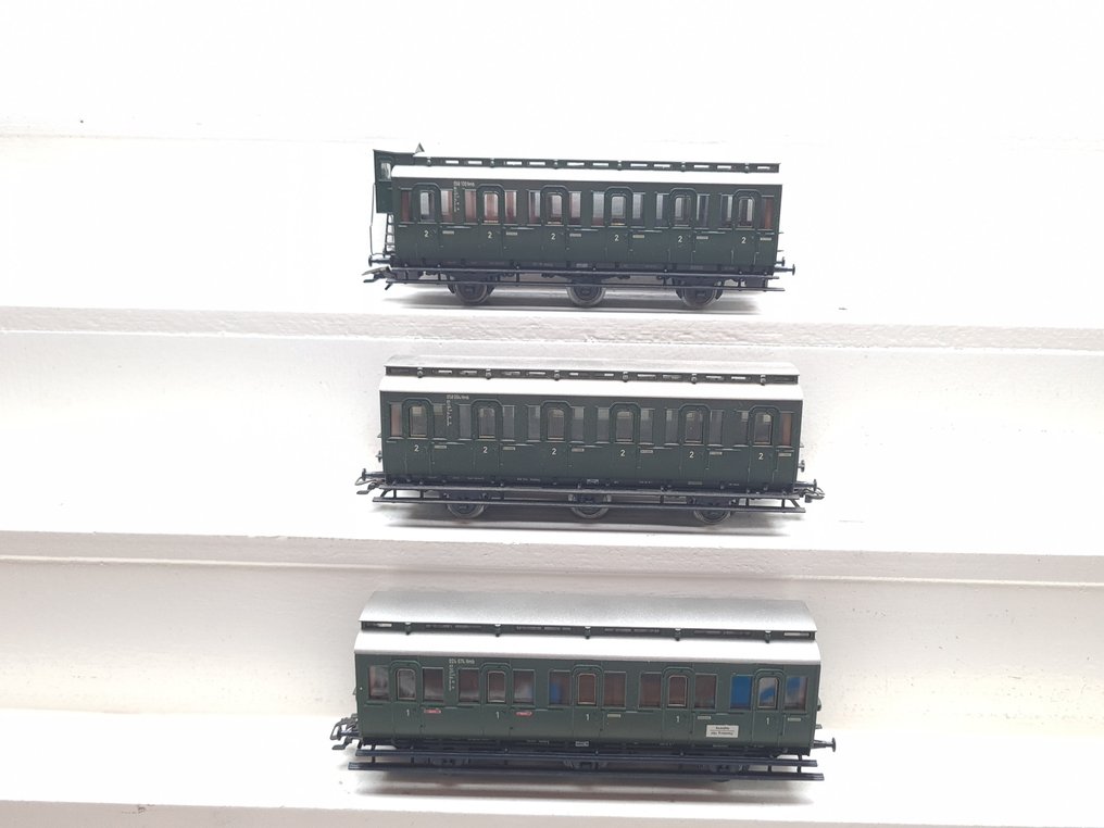 Märklin H0 - 4200/4201/4202 - 模型客運火車 (3) - 3辆轿跑车 - DB #1.0