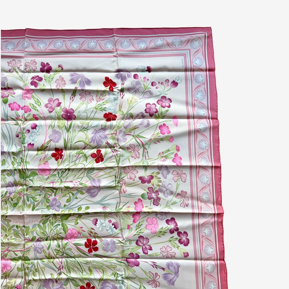 Hermès - Oeillets Sauvage et autre Caryophyllées - Κασκόλ #1.0