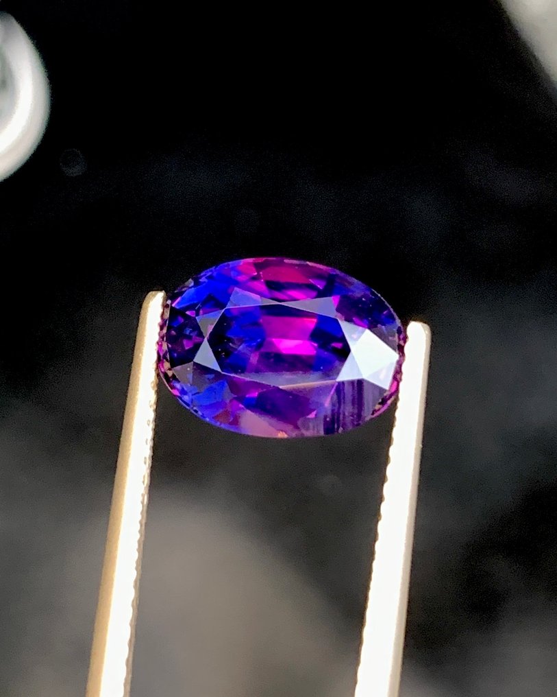 1 pcs Μπλε Ζαφείρι - 5.52 ct - Gemological Institute of America (GIA) - Φυσικός Μπλε-Βιολετί Σαπφής #1.0