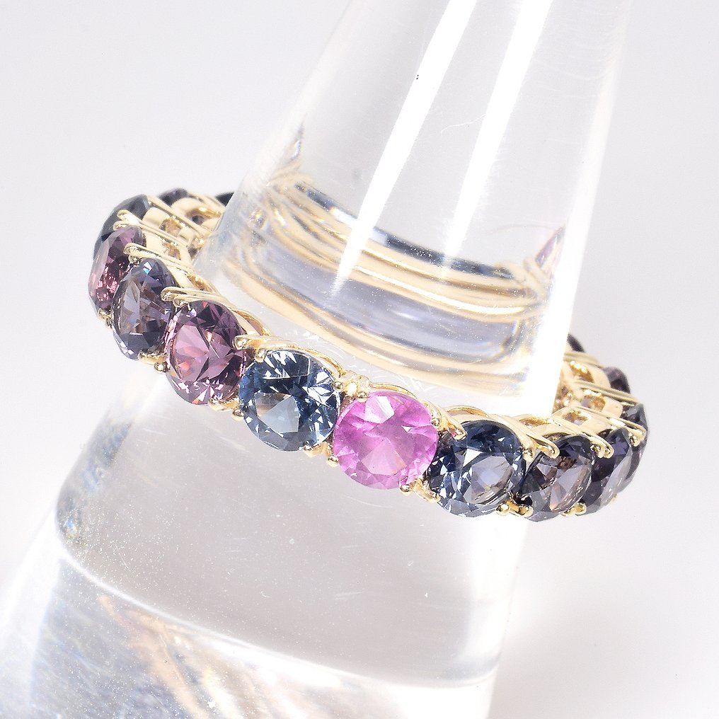 No reserve price - Ring - 14 kt. Yellow gold - 5.75ct. tw. Spinel - "GFCO Certificate" #3.2