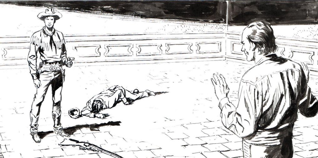 Valdambrini, Fabio - 2 Original page - Tex Willer #40 - "Rivolta all'inferno" - 2022 #2.1