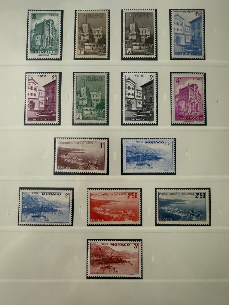 摩纳哥  - 摩纳哥 - Yvert 140/199 “人物与景观”全新未邮寄 - 估价+700欧元 #3.2