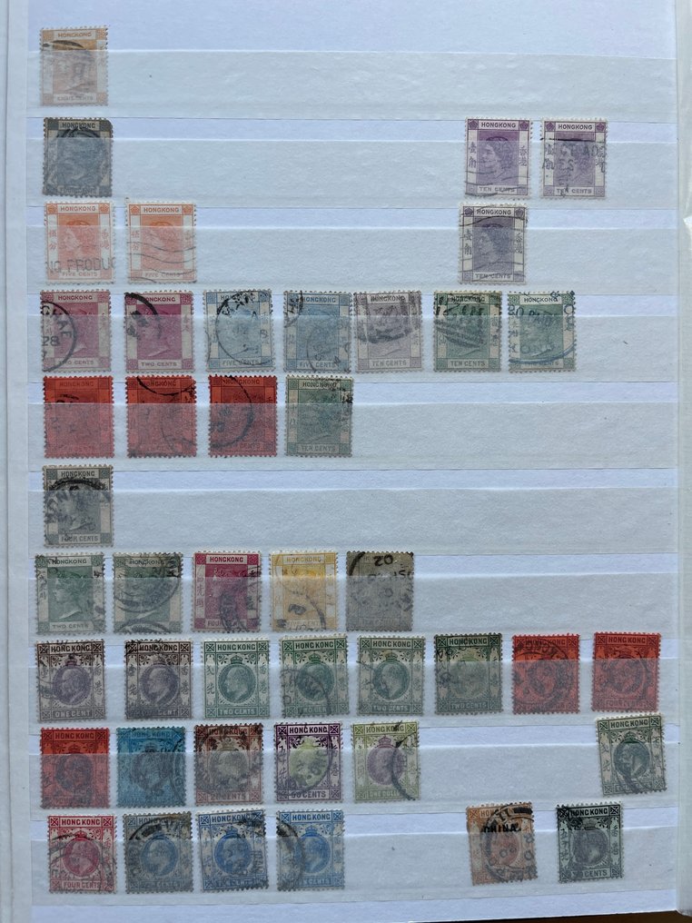 Hongkong och Zanzibar samt olika områden. 1856/2006 - Samling i en aktiebok #1.0