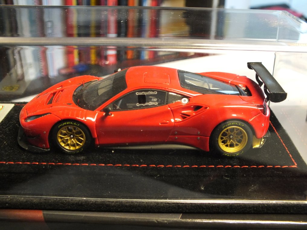 BBR 1:43 - Voiture de course miniature - Ferrari 488 GT3 - Press 2015 Rosso Corsa Limitée 96 pièces #2.1