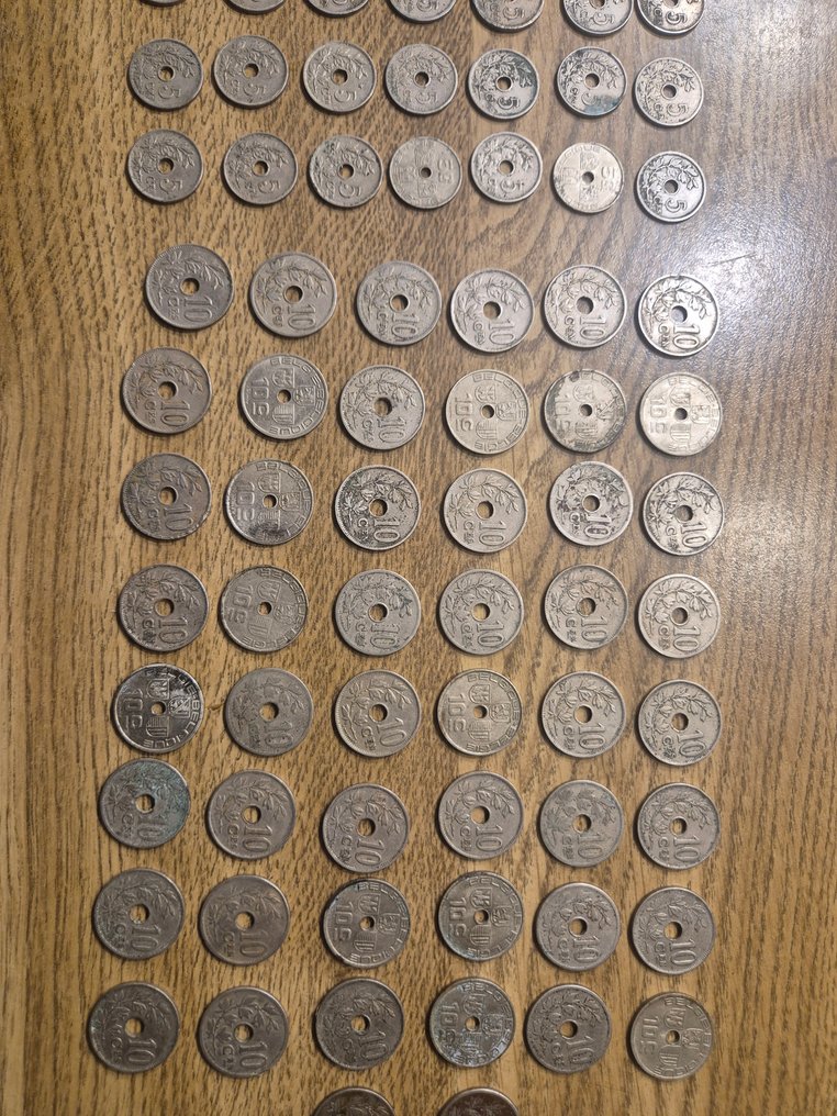 比利时. 5, 10 Cents 1901/1939, Lot 100 stuks  (没有保留价) #4.3