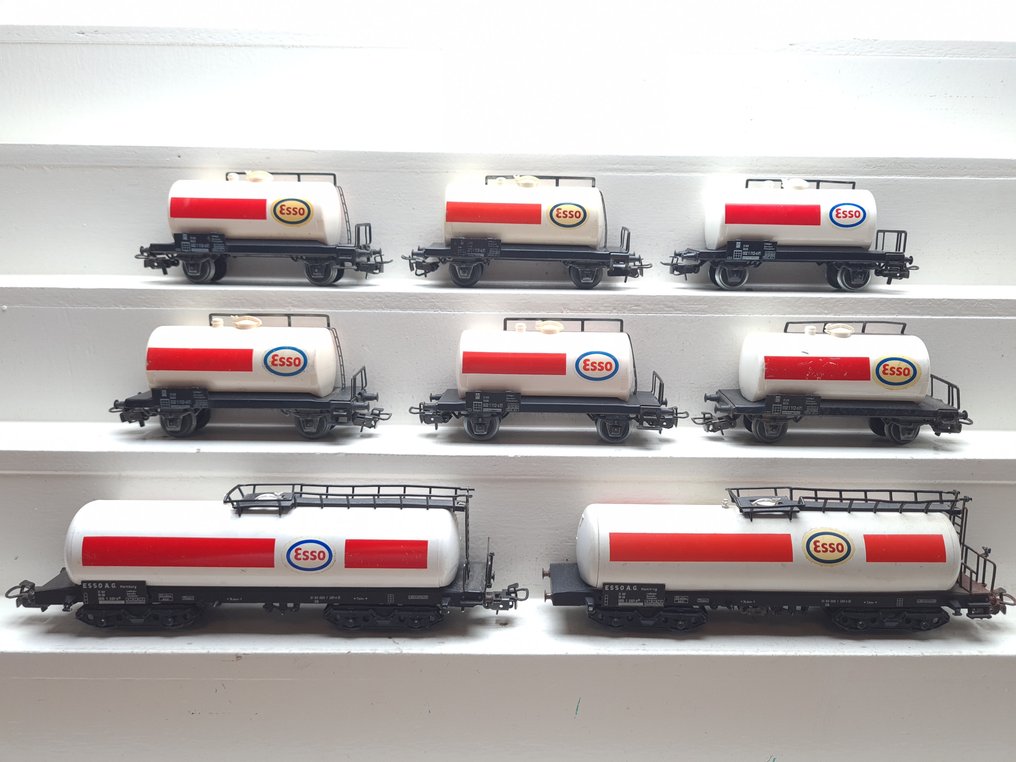 Märklin H0 - 4501/4650 - 模型貨運火車 (8) - 8x ESSO 机车车厢 - DB #1.0