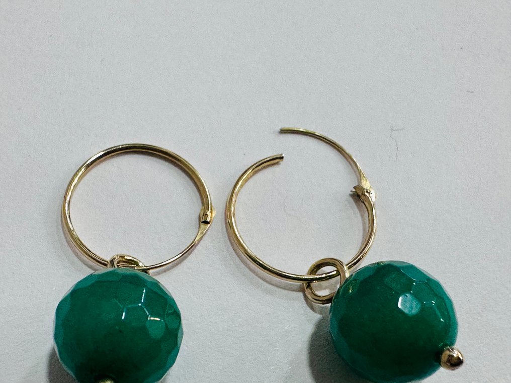 χωρίς τιμή ασφαλείας - Σκουλαρίκια - 18 καράτια Κίτρινο χρυσό - 5.00ct. tw. Τουρμαλίνης #2.1