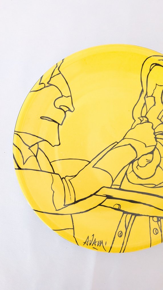 Valerio Adami (1935) - 盘子 - Media Italia - 瓷 - 朱塞佩·威尔第 #2.1