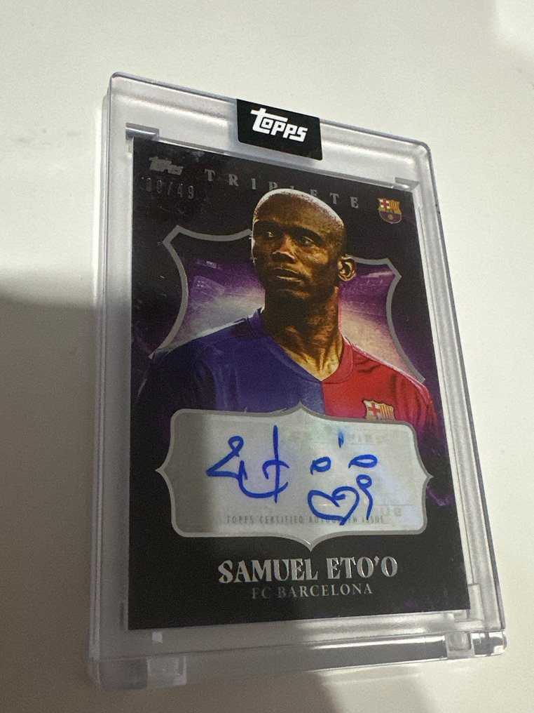 2008/09 Topps Triplete Samuel Eto'o /49 Κάρτα με αυτόγραφο Card - Excellent (EX) #1.0