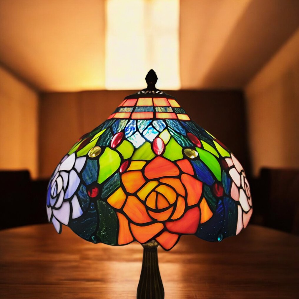 Tiffany Estilo - Lampada da tavolo - Florali - Cristallo #4.3