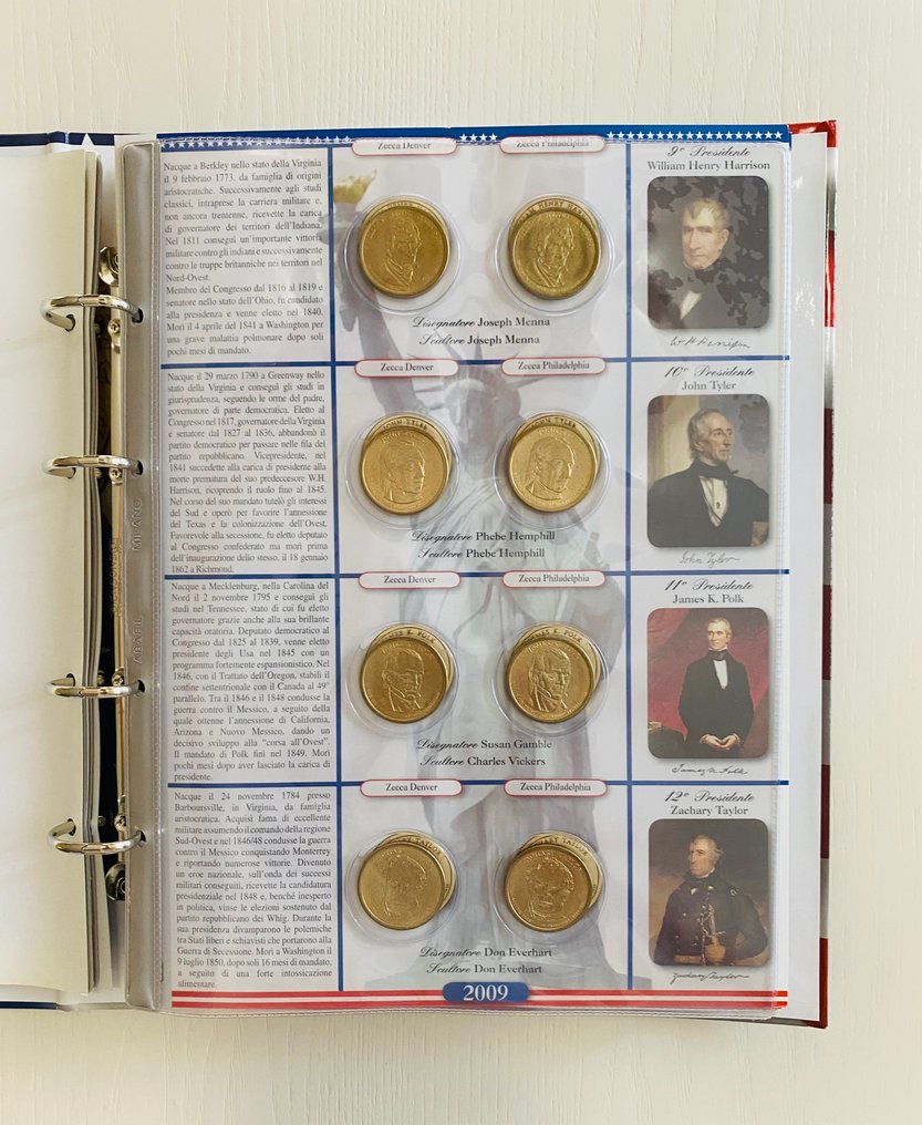 美国. 1 Dollar 2007-2016 Presidential Dollars (81 monete)  (没有保留价) #4.3