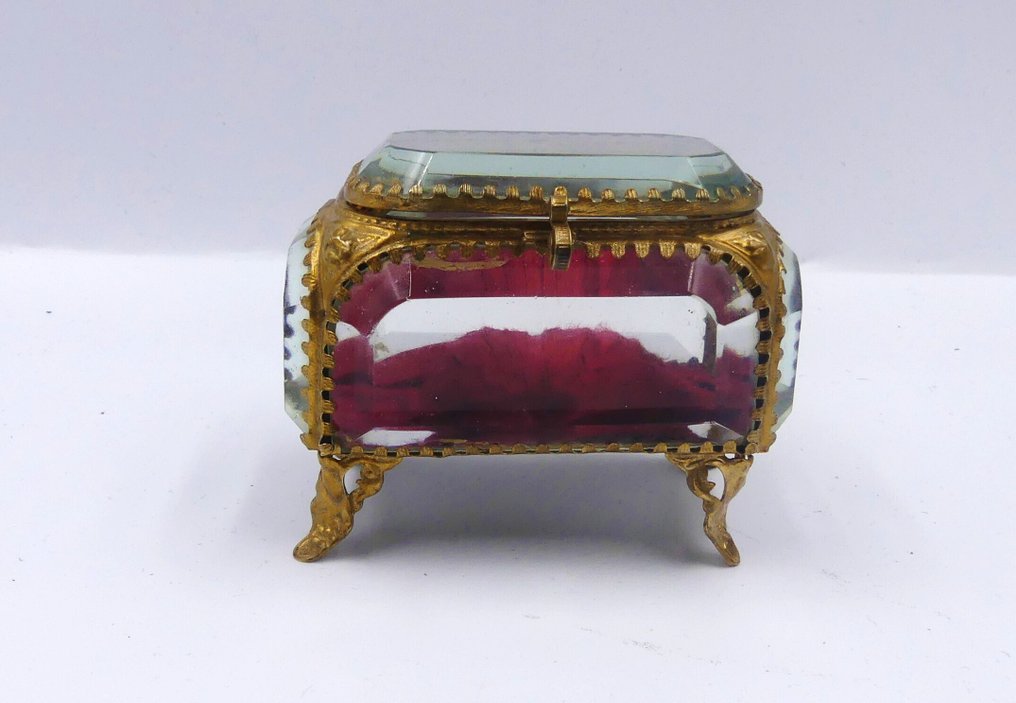 Smyckeskrin - Mässing, Glas - Napoleon III #1.0