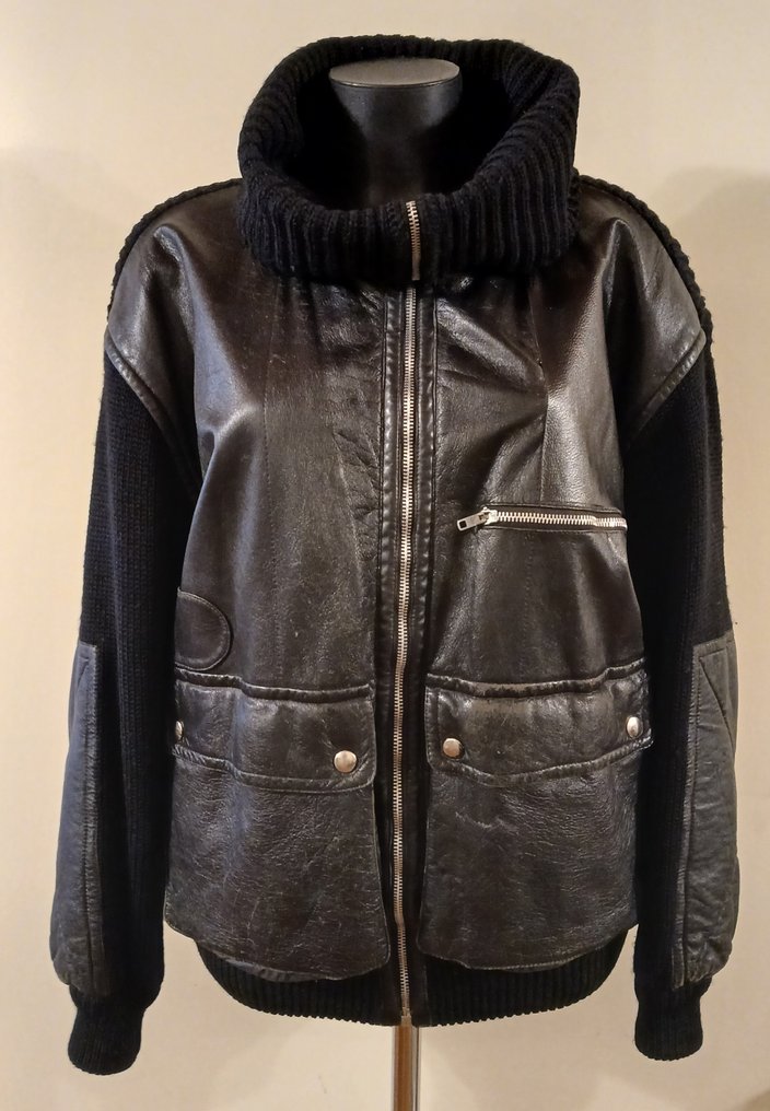 J.C. de Castelbajac X Iceberg - Veste en cuir - Vintage #1.0