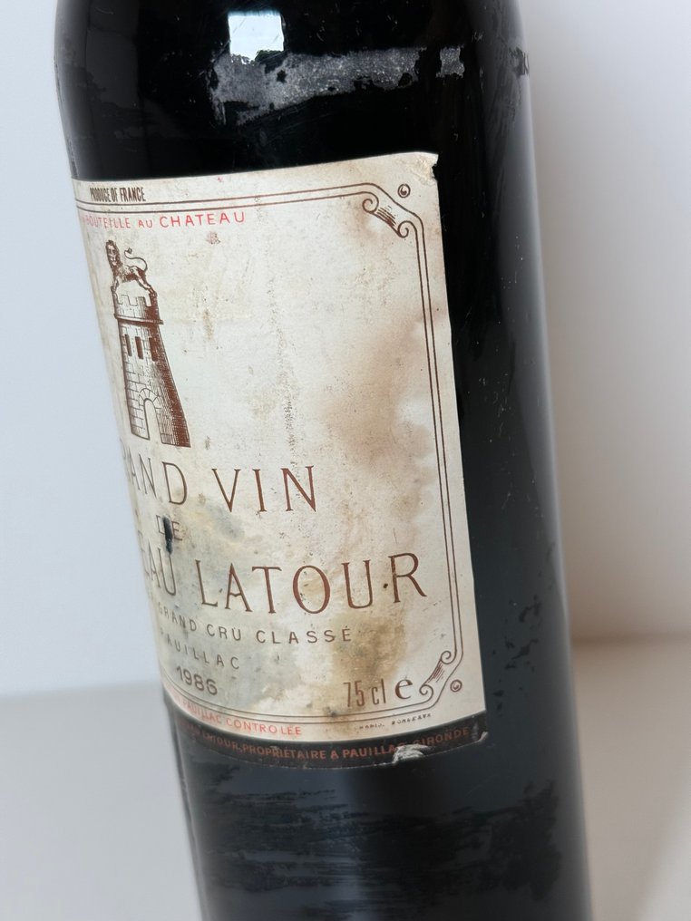 1986 Chateau Latour - Pauillac 1er Grand Cru Classé - 1 Bottle (0.75L) #3.2