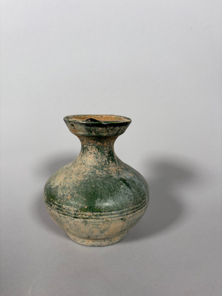 Forntida Kina, Handynastin Terrakotta Vas - 14 cm #1.0