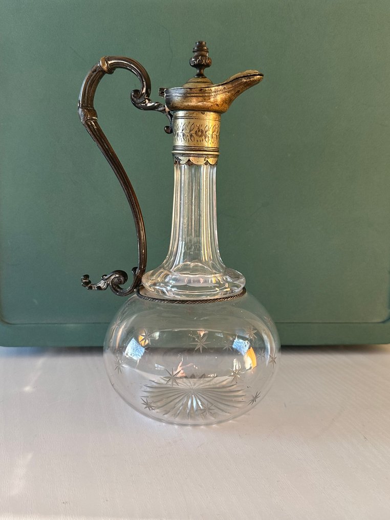 Krug - Kristall, Metall - Schöner Claret-Krug #1.0