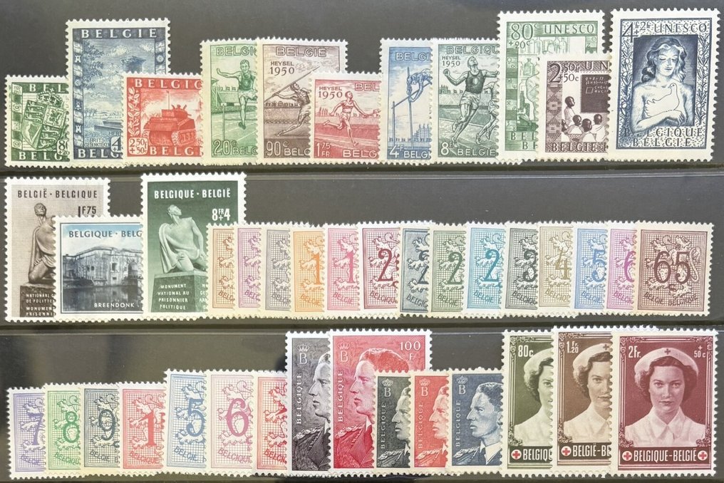 Belgium 1950/1956 - Selection of better issues from the 1950s. #1.0