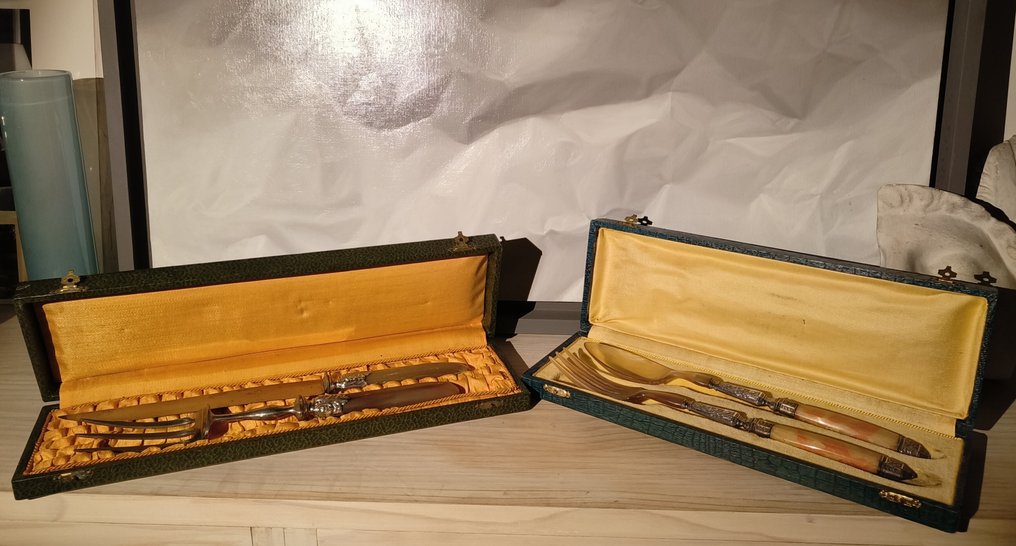 Γλυπτό, Cubiertos de servicio - 10 cm - Χάλυβας, Μέταλλο #1.0