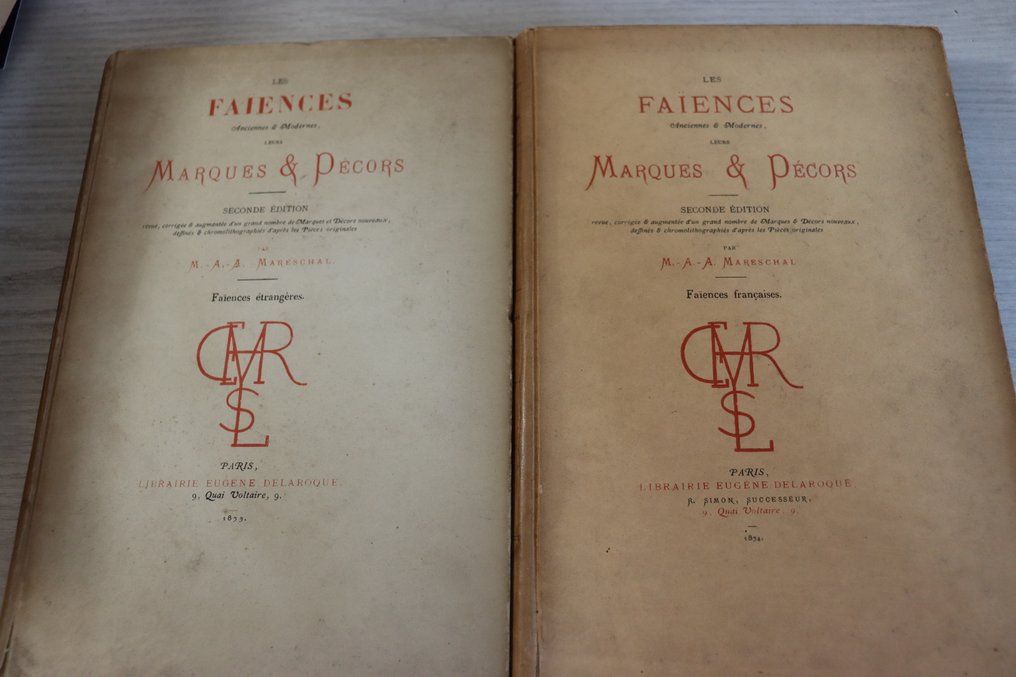 M.-A.-A. Maréchal - Les faïences - Marques & Décors. Faiences françaises et étrangères - 1874-1879 #1.0