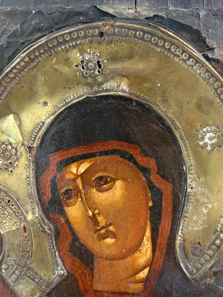 Ikon - Guds Moder med Tre hænder - Træ #2.1