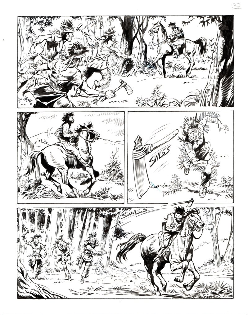 Laurenti, Mauro - 4 Original page - Zagor Color #1.0