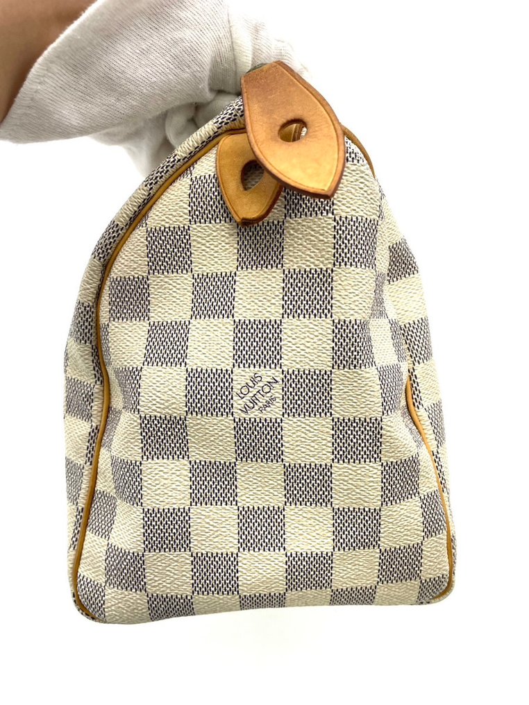 Louis Vuitton - Louis Vuitton speedy 25 damier azur handbag - Torebka #4.3