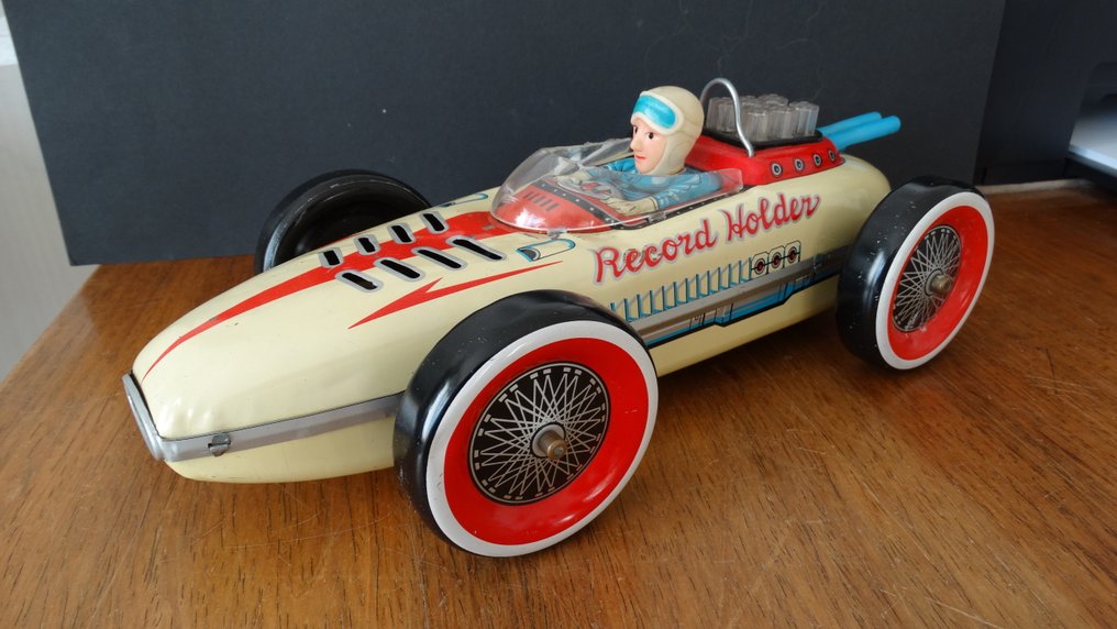 Masudaya（增田屋） - 锡制玩具 - Masudaya Modern Toys Record Holder Battery Operated Toy - 1950-1960 - 日本 #1.0