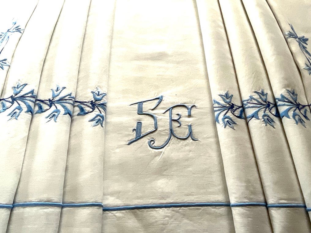 Linnen beddengoed uit de late 19e eeuw - Textiel  - 3 m - 2.4 m #3.2