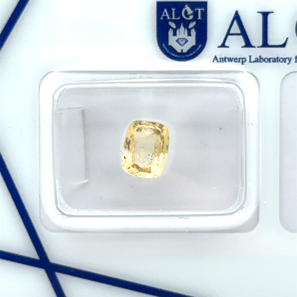 χωρίς τιμή ασφαλείας Κίτρινο Ζαφείρι  - 1.53 ct - Antwerp Laboratory for Gemstone Testing (ALGT) #4.3