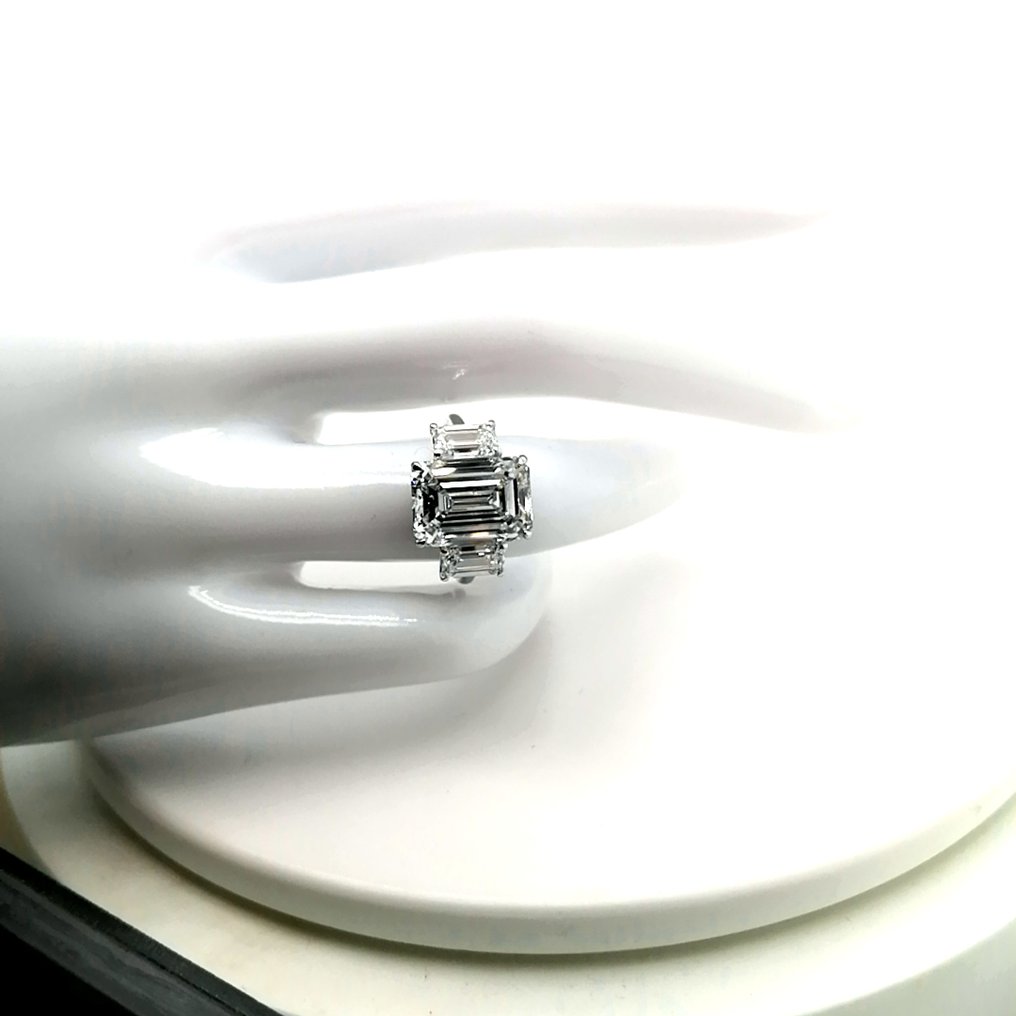 戒指 - 14 克拉 白金 -  8.35ct. tw. 鉆石 (實驗室培育) - 鉆石 - 没有保留价 #2.1