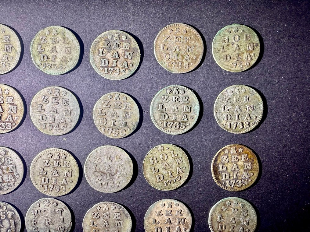 Paesi Bassi. 2 Stuiver Lot of 25 coins  (Senza prezzo di riserva) #3.2