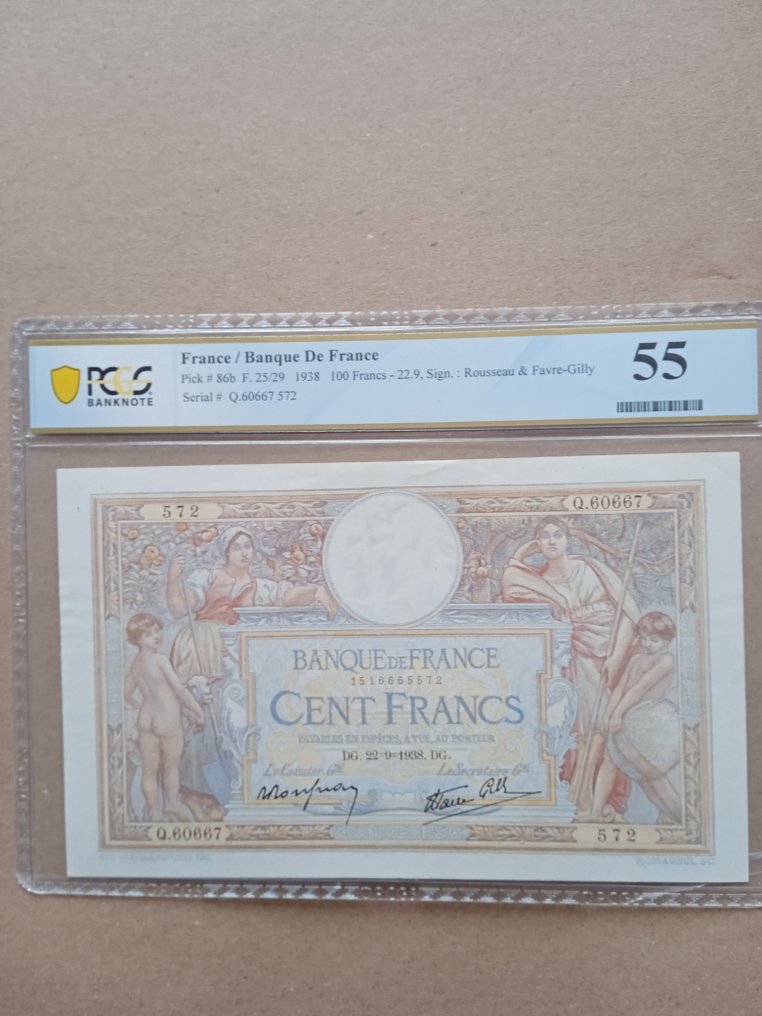 Frankrijk. - 100 Francs - 1938 - Pick 86b #2.1