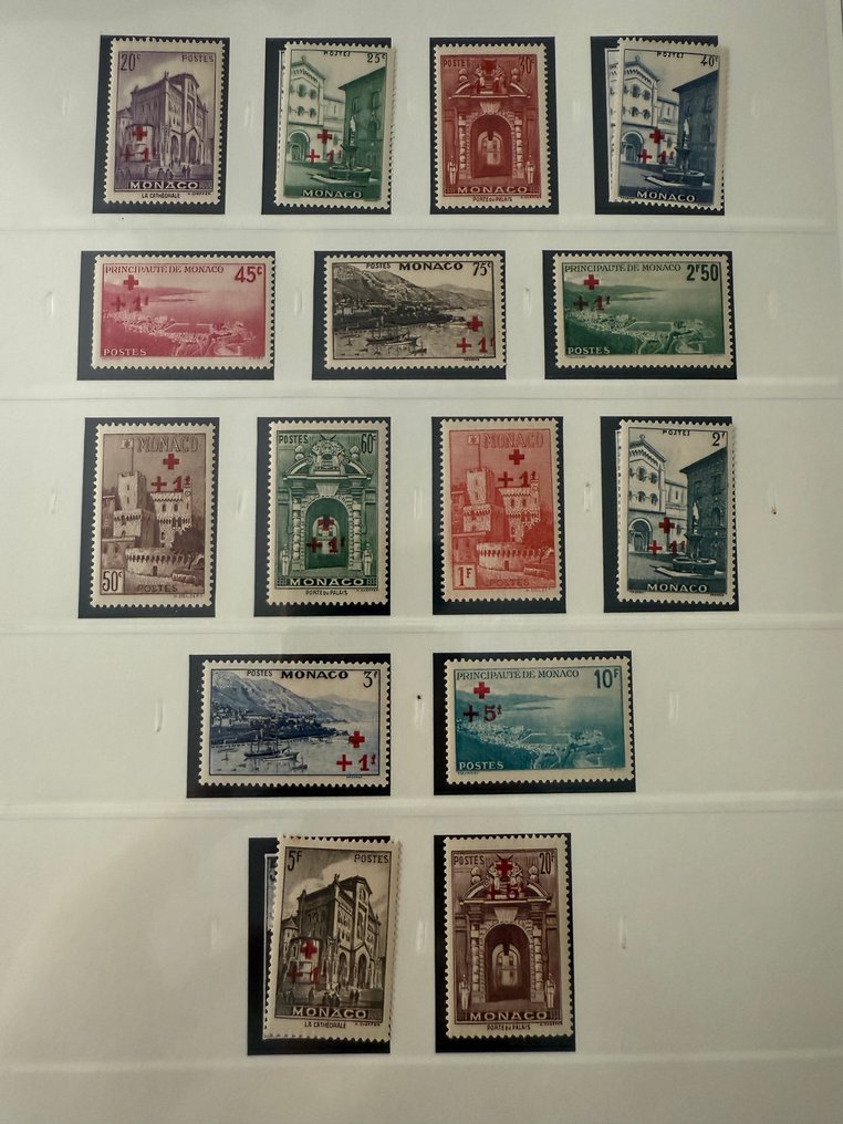 摩纳哥  - 摩纳哥 - Yvert 200/273 “红十字与王子”全新 - 估价 + 280 欧元 #1.0