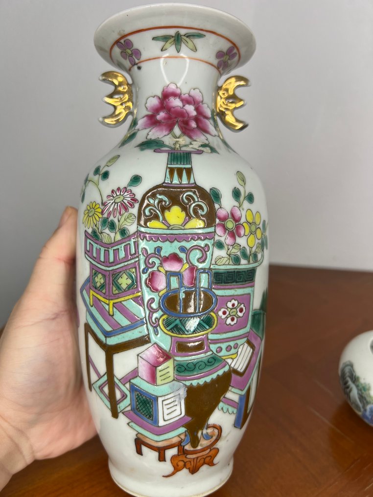 Βάζο - Πορσελάνη - Κίνα - Qing Dynasty (1644-1911)  (χωρίς τιμή ασφαλείας) #3.2