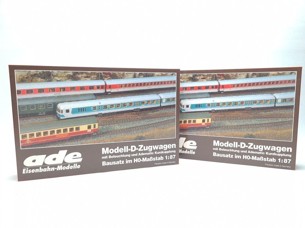 ADE H0轨 - 330104/8, 330104/68 - 模型火车客运车厢 (2) - 2个 D-rijtuigen - DB #1.0