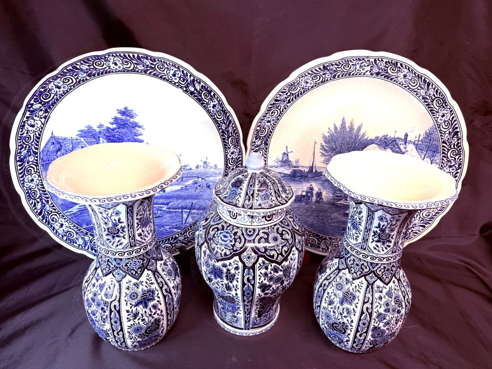 Petrus Regout - Vaso (5) - Terracotta - Castelli e piastrelle decorative #3.2