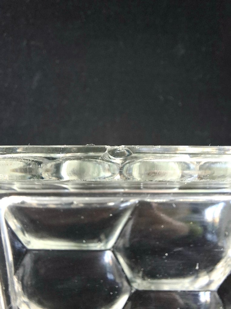 Val Saint Lambert - Charles Graffart & René Delvenne - Vassoio (2) - Scaglie - Vetro #2.1