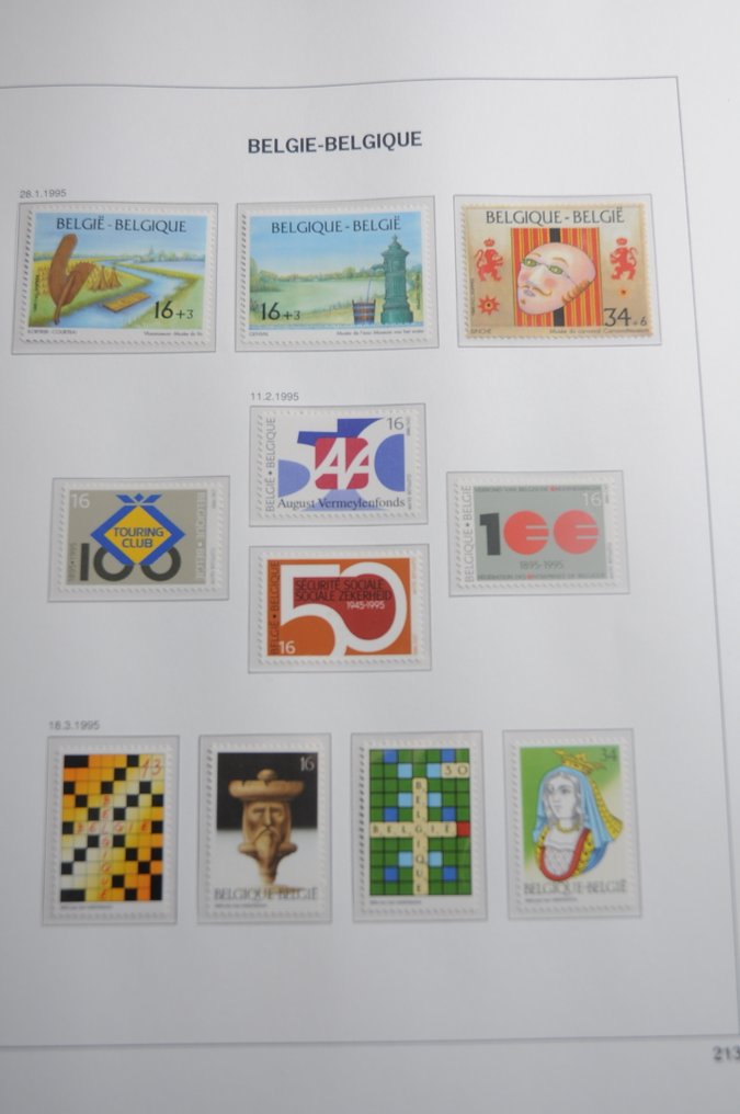 Belgique  - Collection dans 2 albums DAVO, dont un album DAVO de luxe avec cassette (208 photos). #1.0